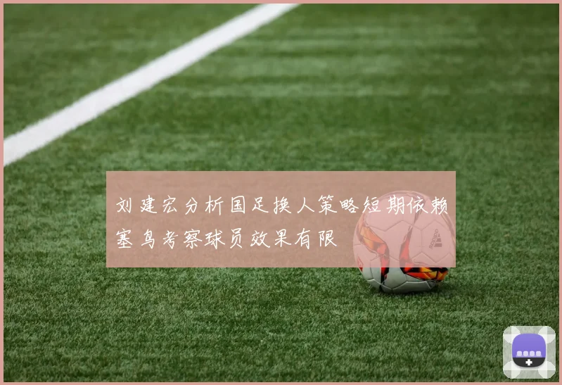 刘建宏分析国足换人策略短期依赖塞鸟考察球员效果有限